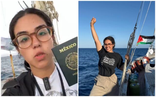¿Quién es Arlin Gabriela, estudiante de la UNAM interceptada por Israel mientras iba a Gaza?