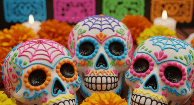 image.png ¿Qué significan las calaveras de azúcar y por qué llevan nombres escritos?