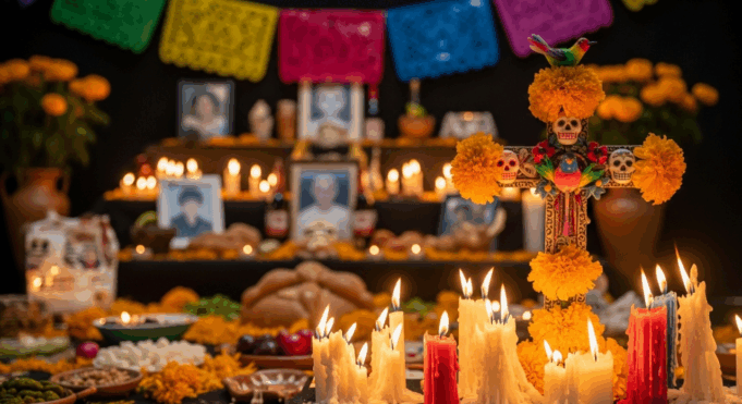 Qué significan las veladoras y la cruz en el altar de muertos Qué significan las veladoras y la cruz en el altar de muertos