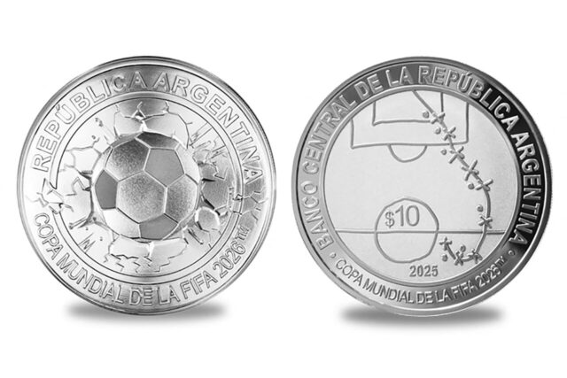 Argentina lanza moneda en homenaje a Mundial 2026 y a gol de Maradona