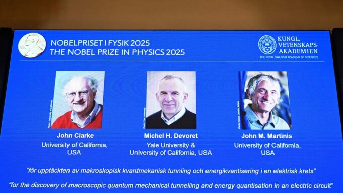 Nobel de Física premia tres científicos por su trabajo en computación cuántica Nobel de Física premia tres científicos por su trabajo en computación cuántica