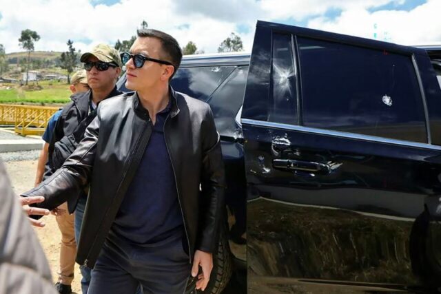 image.jpg El presidente de Ecuador sale ileso de un ataque a tiros a su caravana
